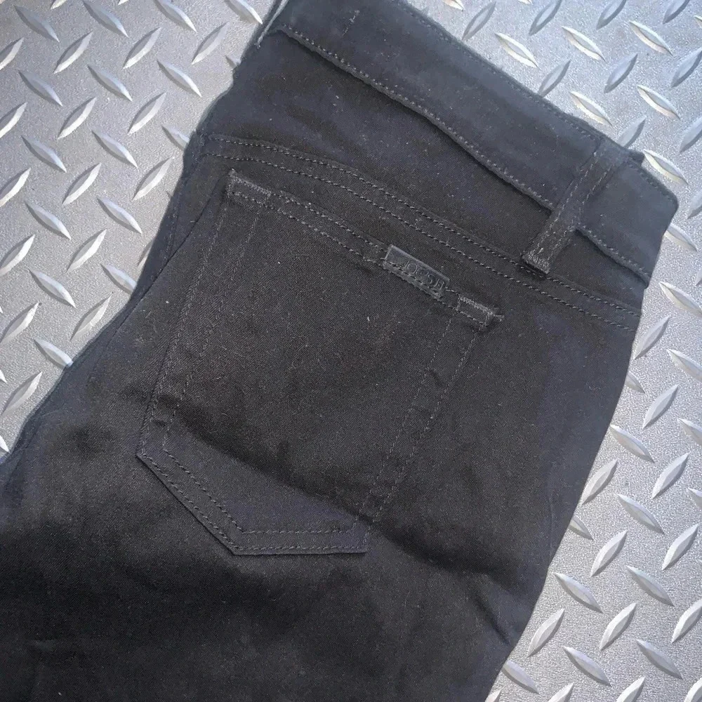 Joe jeans black wax denim skinny edgy summer classic casual pants designer boho